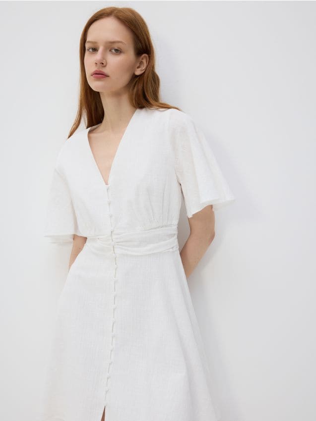 Cotton midi dress - RESERVED