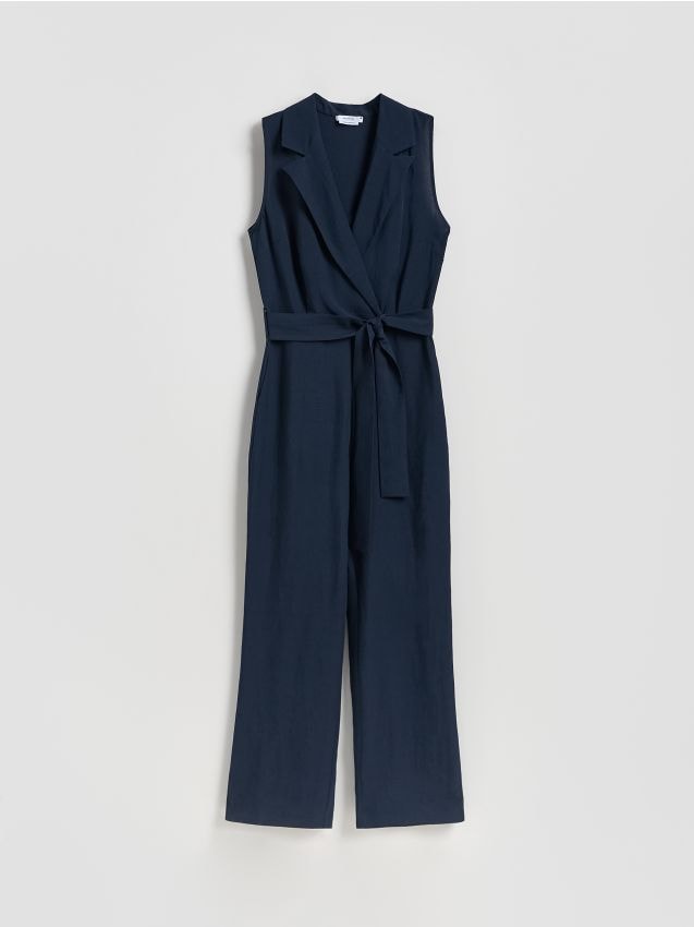 Linen blend jumpsuit - RESERVED