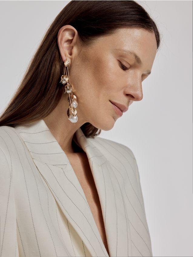 Dangling earrings with charms - RESERVED