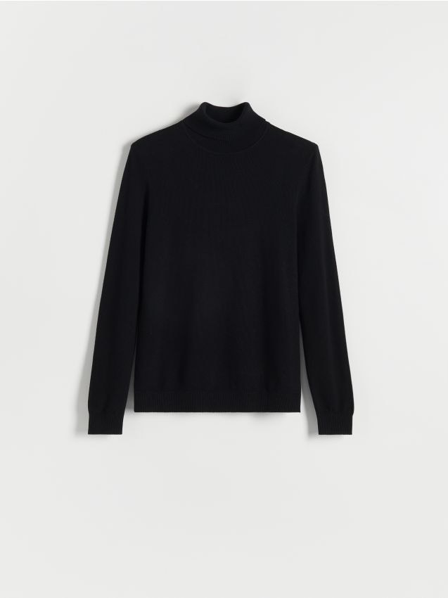 Cotton rich turtleneck - RESERVED