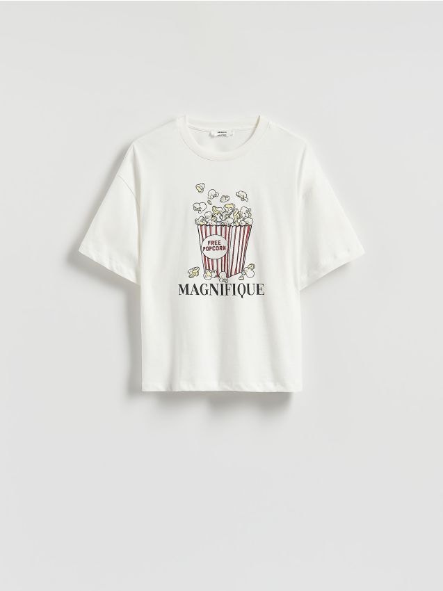 Oversized T-shirt with print - RESERVED