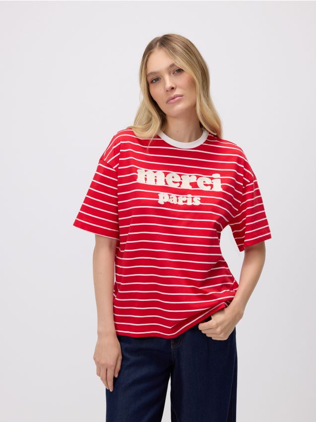 Oversized stripe T-shirt - RESERVED
