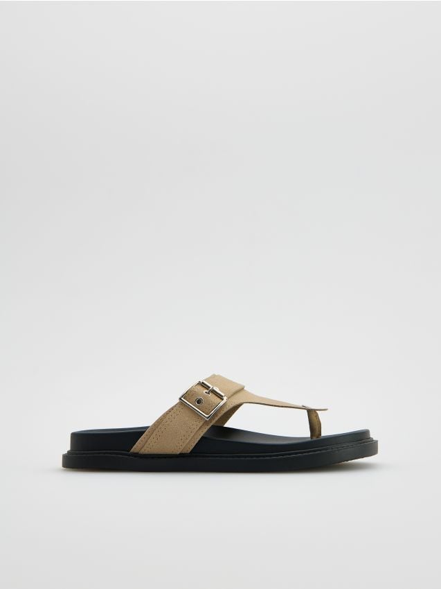 Imitation leather slippers - RESERVED