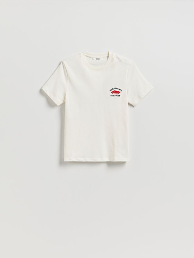 Printed T-shirt with embroidery - RESERVED