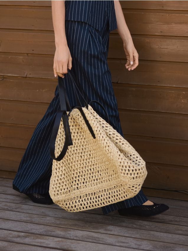 Pletena shopper torba - RESERVED