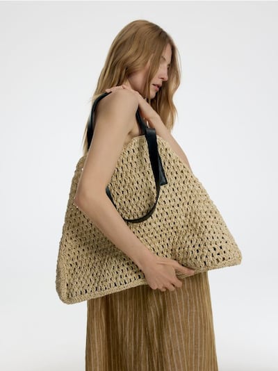 Pleciona torebka shopper