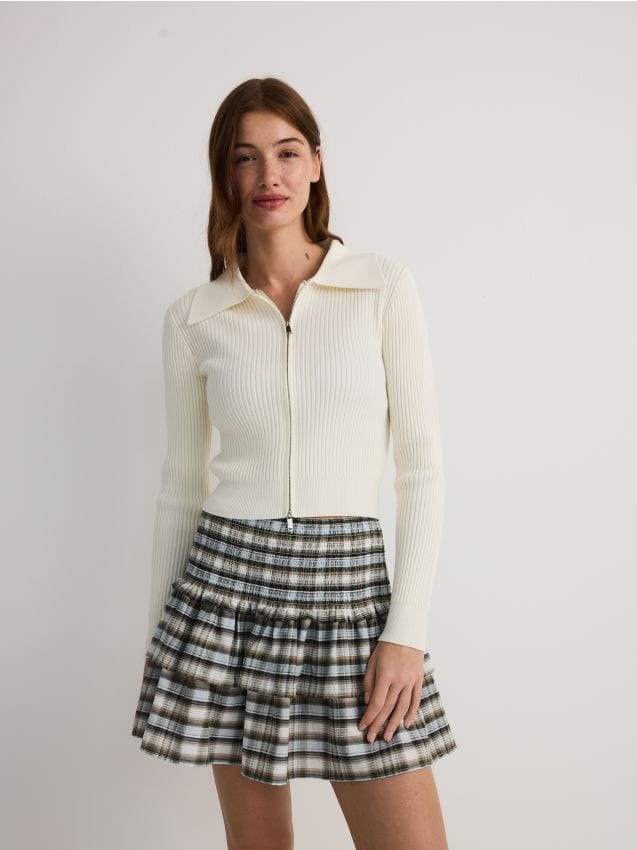 Mini-jupe en coton - RESERVED
