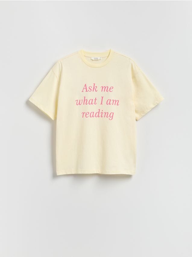 Oversized T-shirt with print - RESERVED