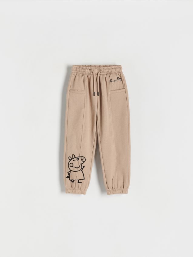 Reserved - pantaloni trening purcelușa peppa - bej