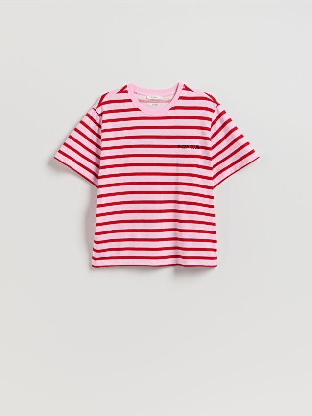 Cotton T-shirt with print - RESERVED