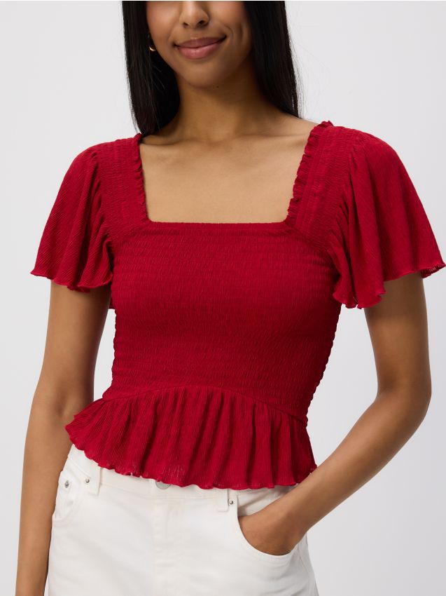 Ruffle blouse - RESERVED