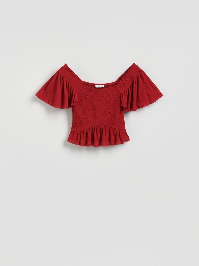Ruffle blouse - RESERVED