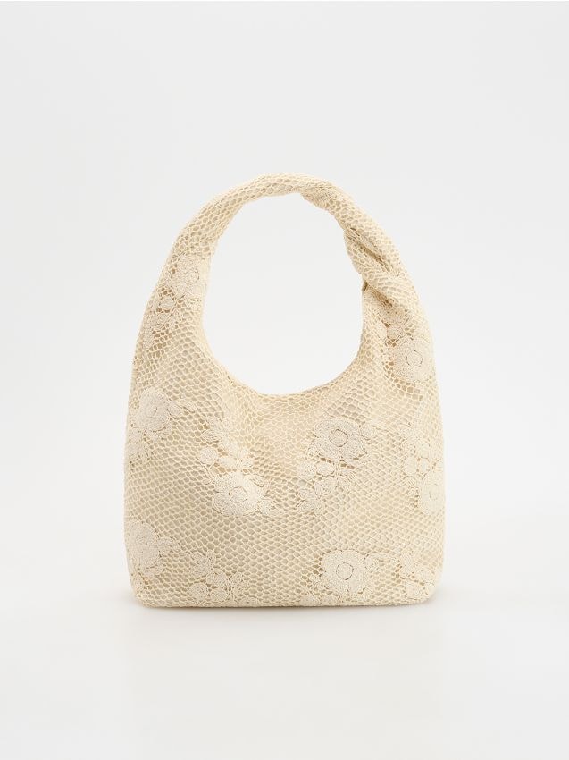 Laser-cut hobo bag - RESERVED
