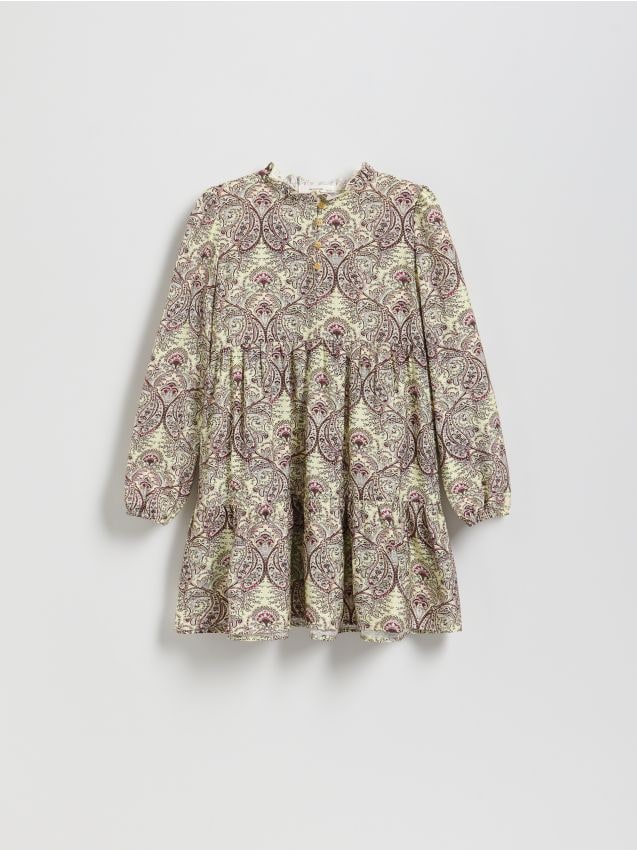 Patterned viscose dress - RESERVED