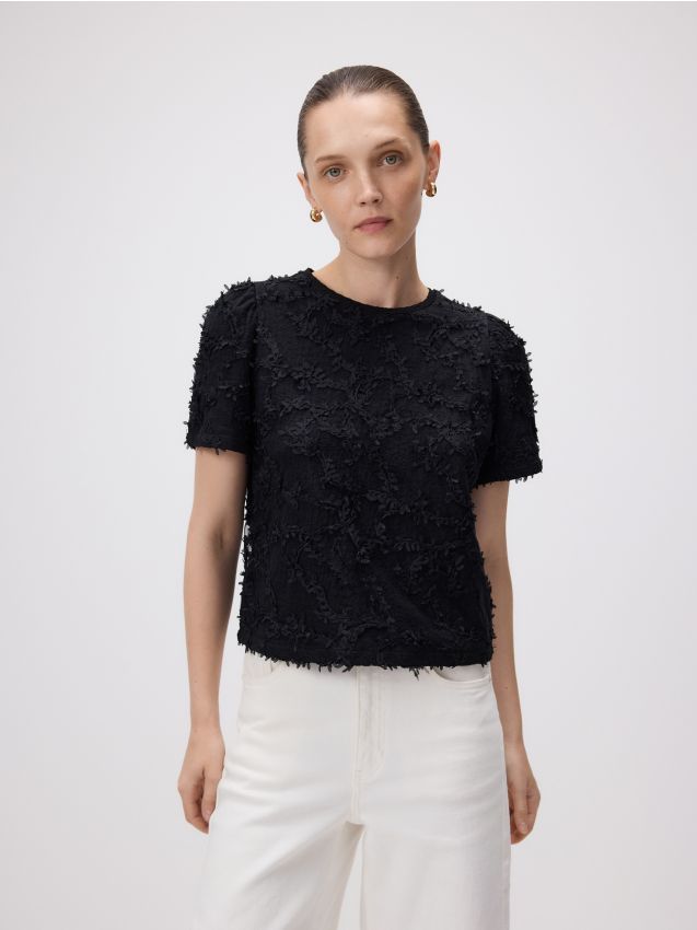 Top with appliques - RESERVED