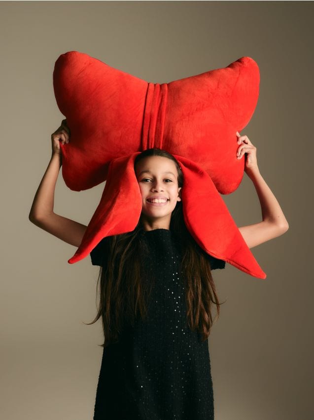 Kussen met strik - RESERVED