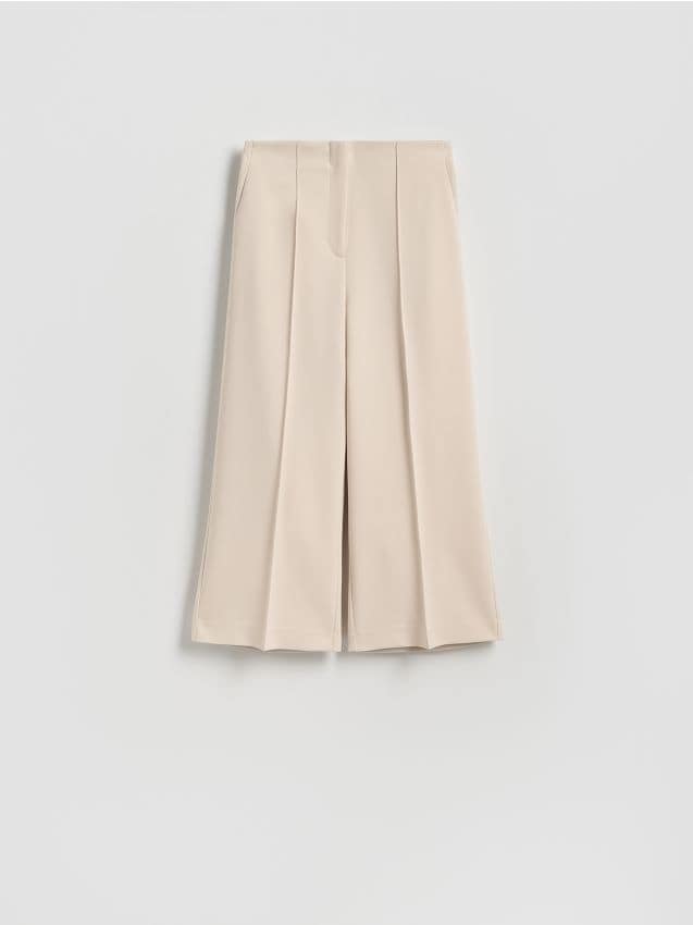 Spodnie culotte z kantem - RESERVED