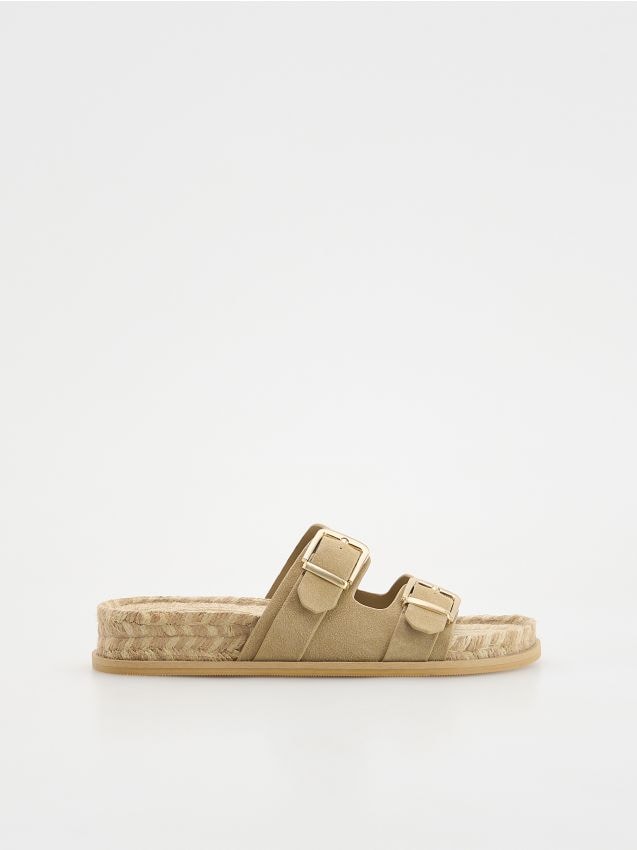 Suede slides - RESERVED