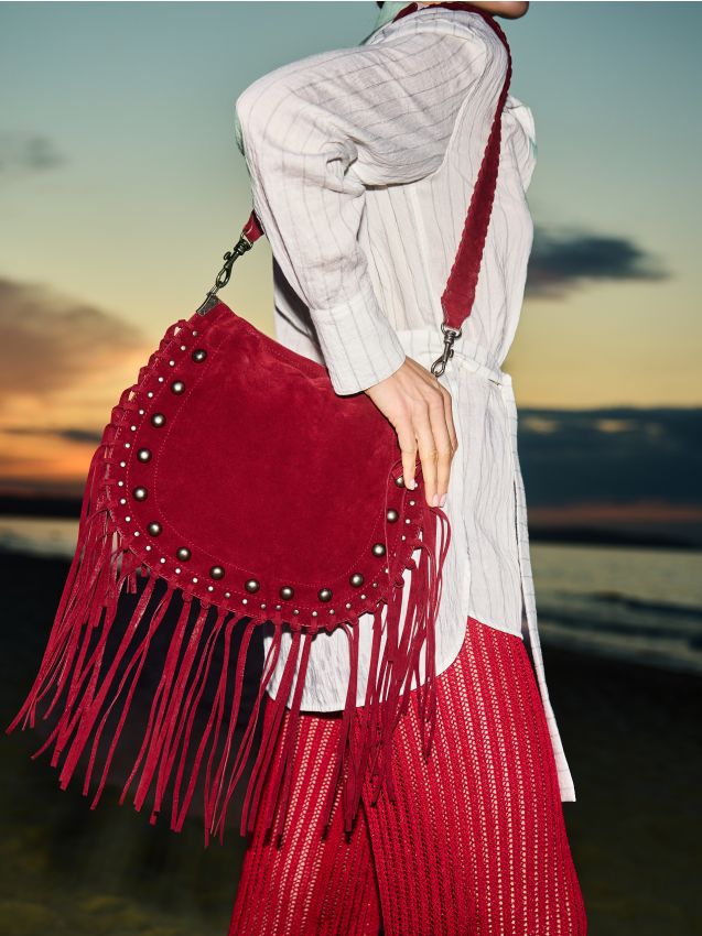 Woven suede bag - RESERVED