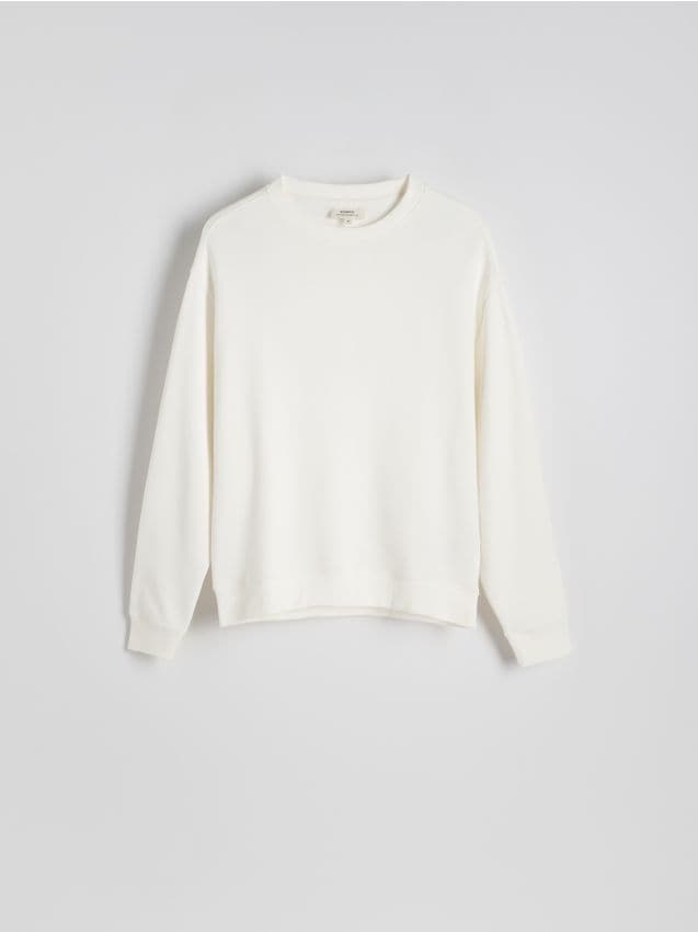 Oversized sweatshirt med print - RESERVED