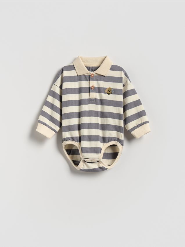 Barboteuse polo en coton - RESERVED