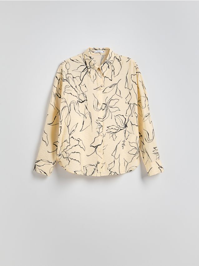 Patterned viscose shirt - RESERVED