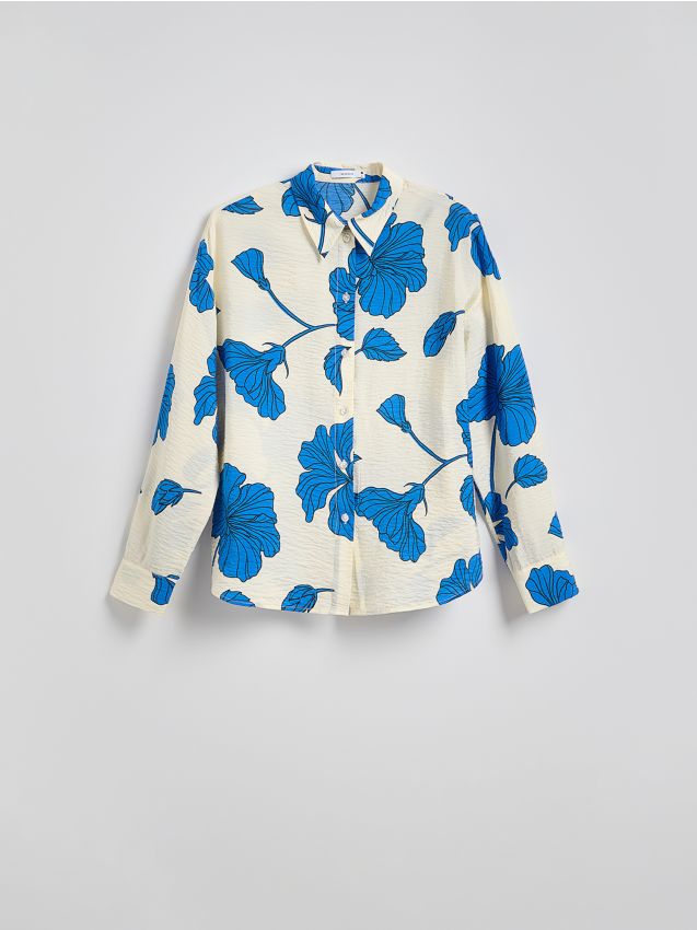 Patterned viscose shirt - RESERVED