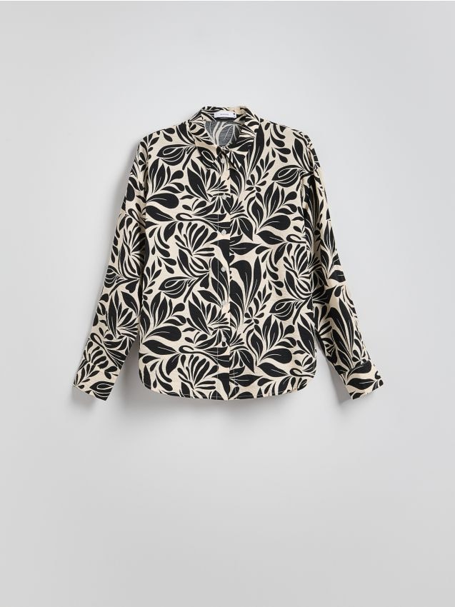 Patterned viscose shirt - RESERVED