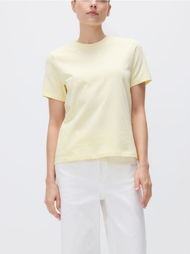 Regular fit T-shirt with embroidery - RESERVED