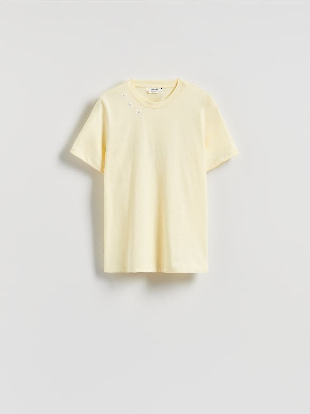 Regular fit T-shirt met borduursel - RESERVED