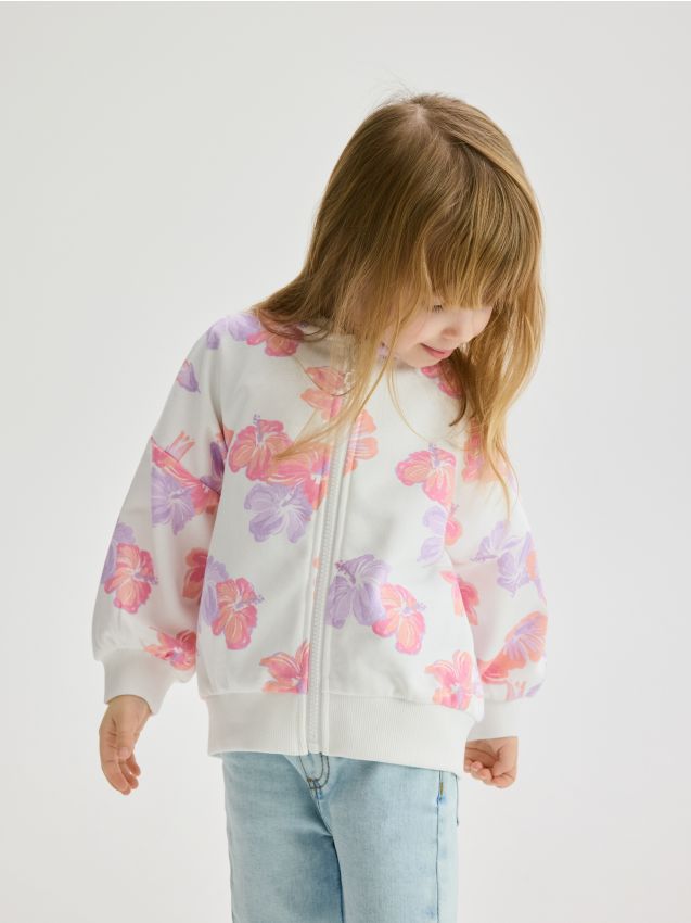 Floral sweatshirt - RESERVED