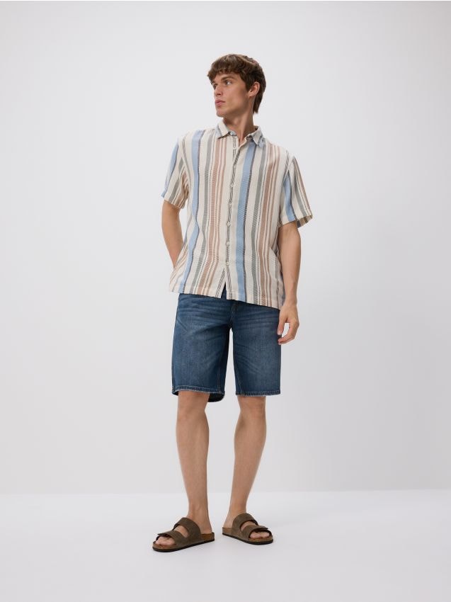 Ριγέ πουκάμισο comfort fit - RESERVED