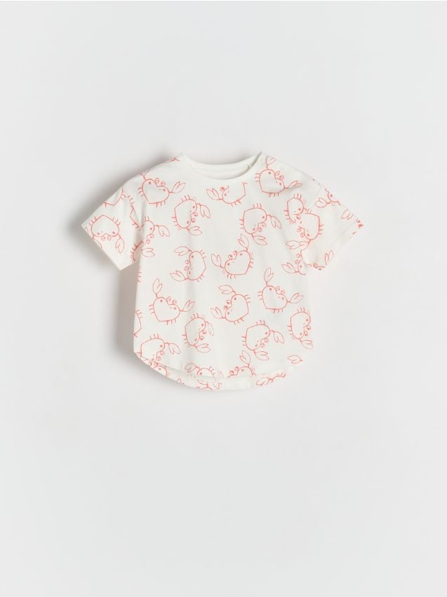 T-Shirt mit asymmetrischem Saum - RESERVED
