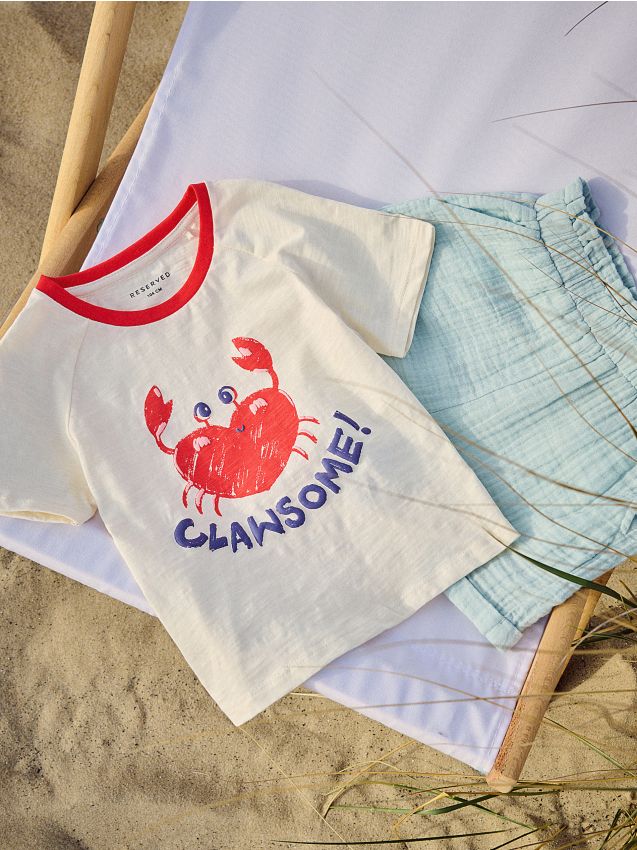 T-shirt with raised print - RESERVED
