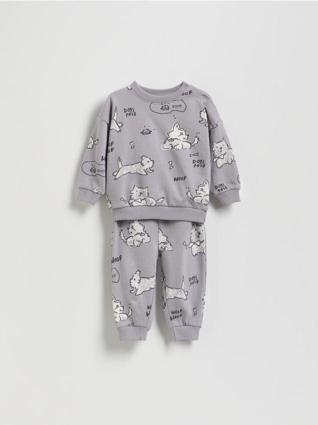 Cotton set with print - RESERVED