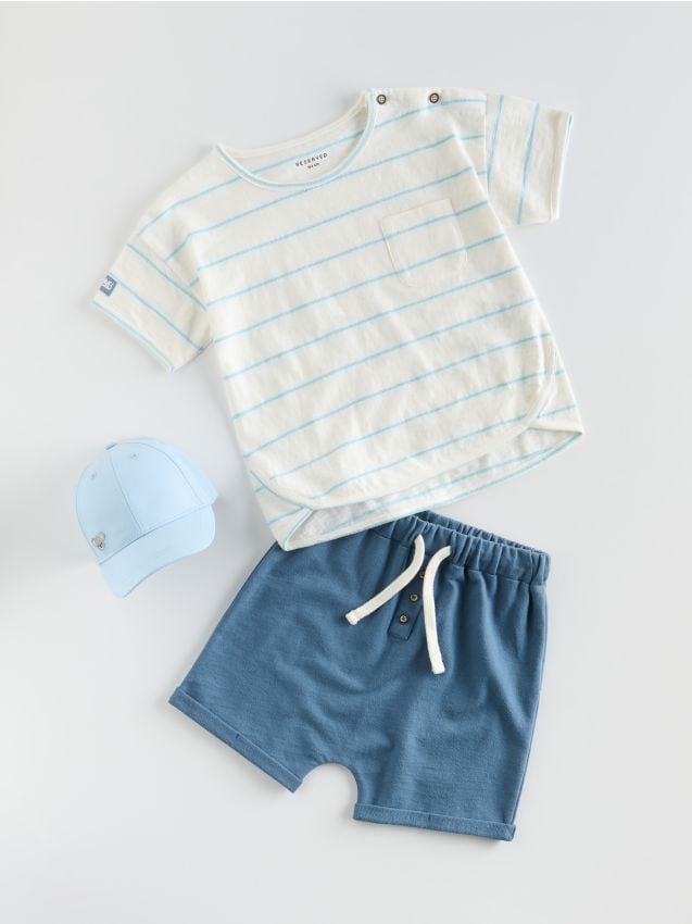 Cotton set with shorts - RESERVED
