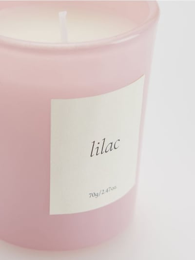 Lilac scented candle