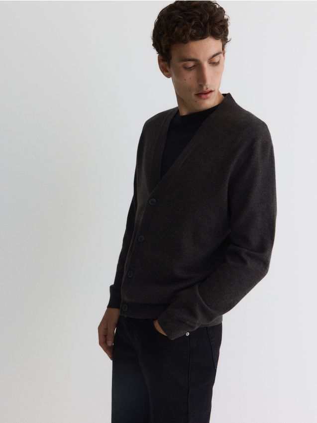 Pull en laine mérinos avec fermeture - RESERVED