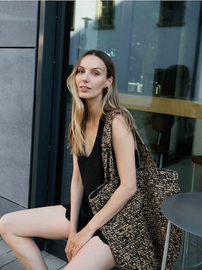 Pletena shopper torba