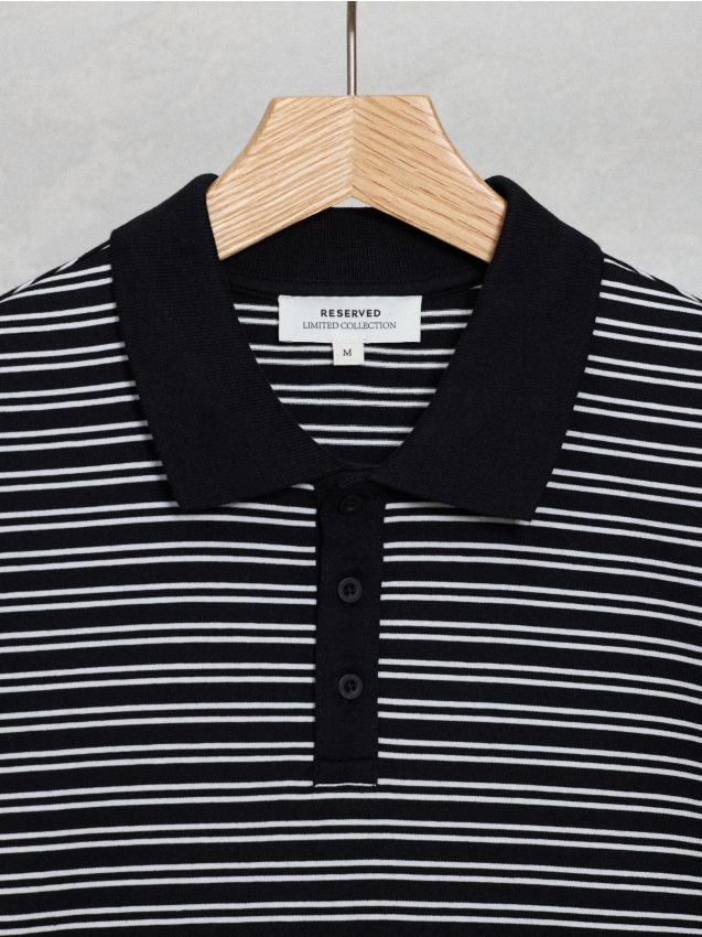 Dryžuoti regular polo marškinėliai - RESERVED