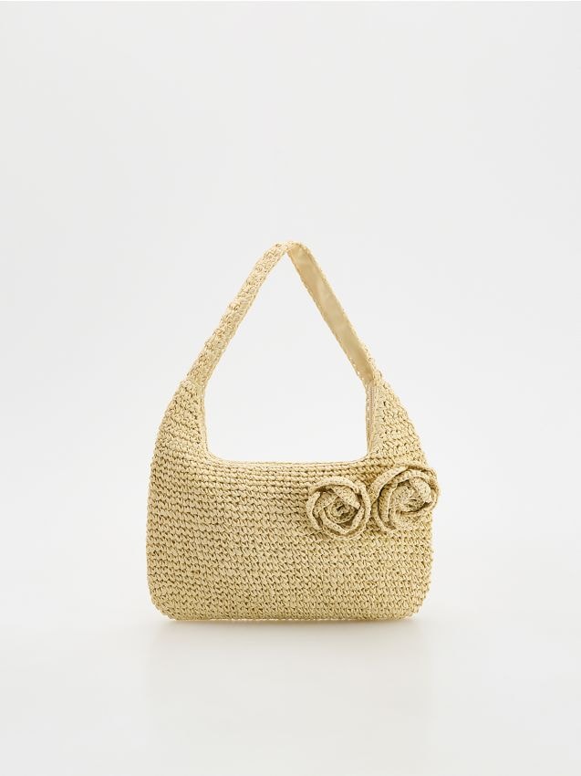 Woven straw crossbody bag - RESERVED