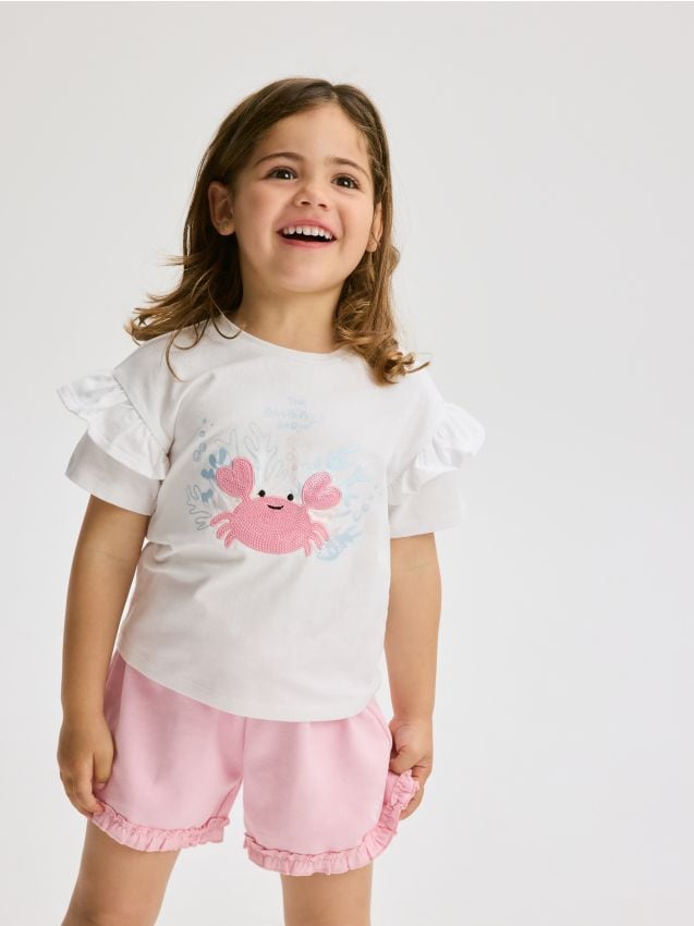 Blouse with appliqué - RESERVED