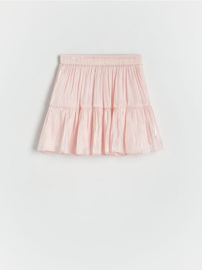 Metallic effect skirt