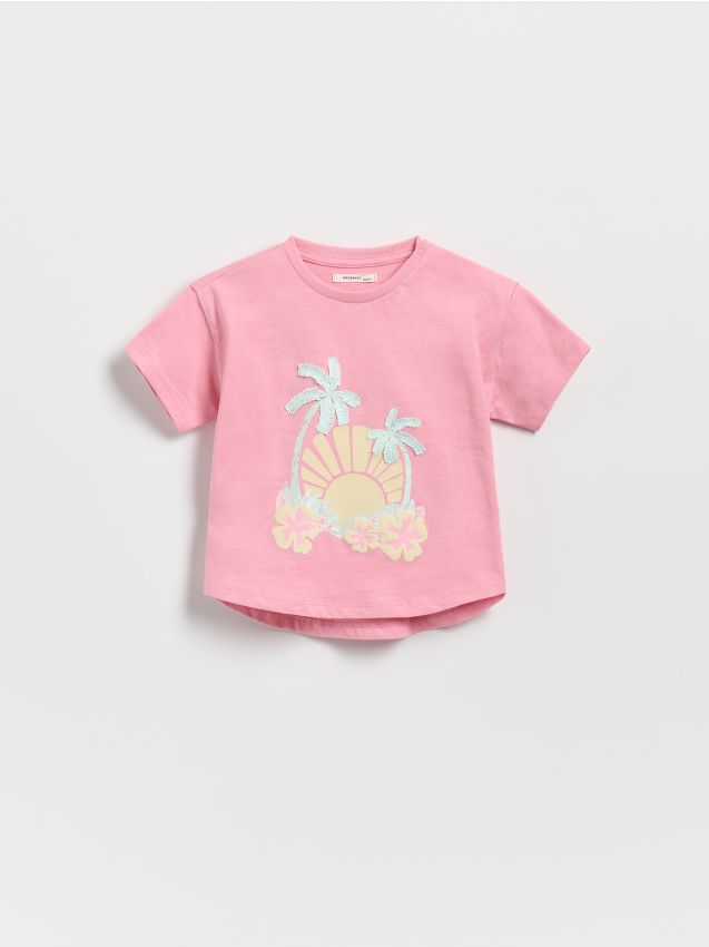 Cotton T-shirt with application - RESERVED