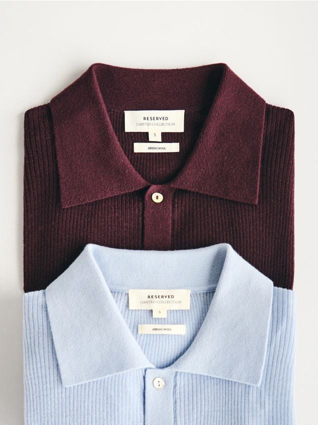 Wool short sleeve jumper - RESERVED