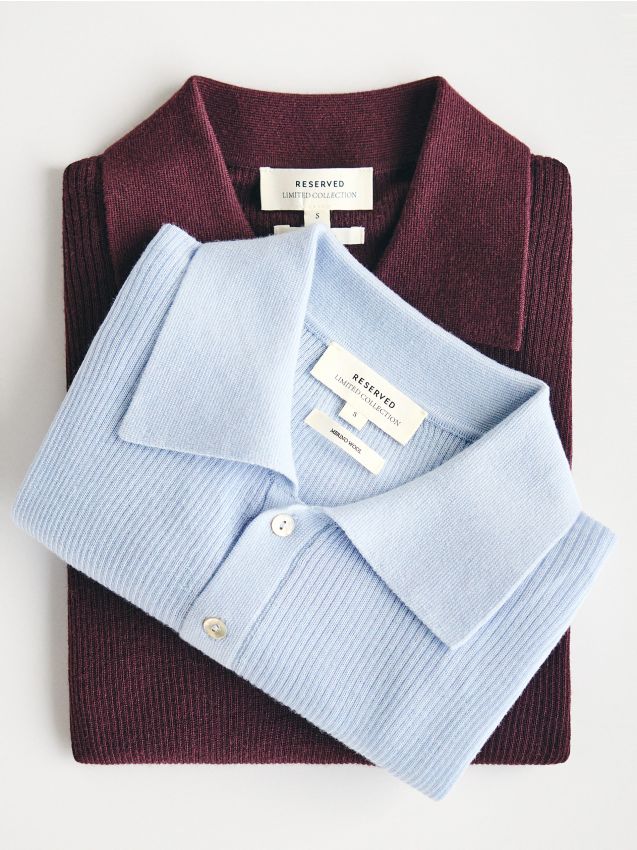 Wool short sleeve jumper - RESERVED