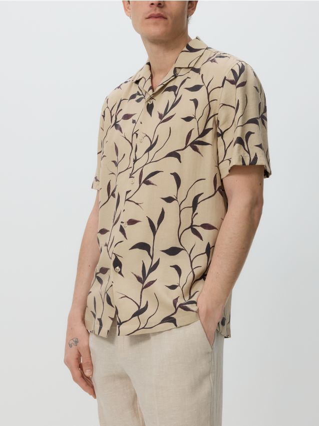 Lyocell rich comfort fit shirt - RESERVED