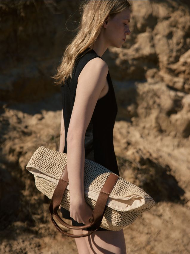 Sac shopper tressé - RESERVED