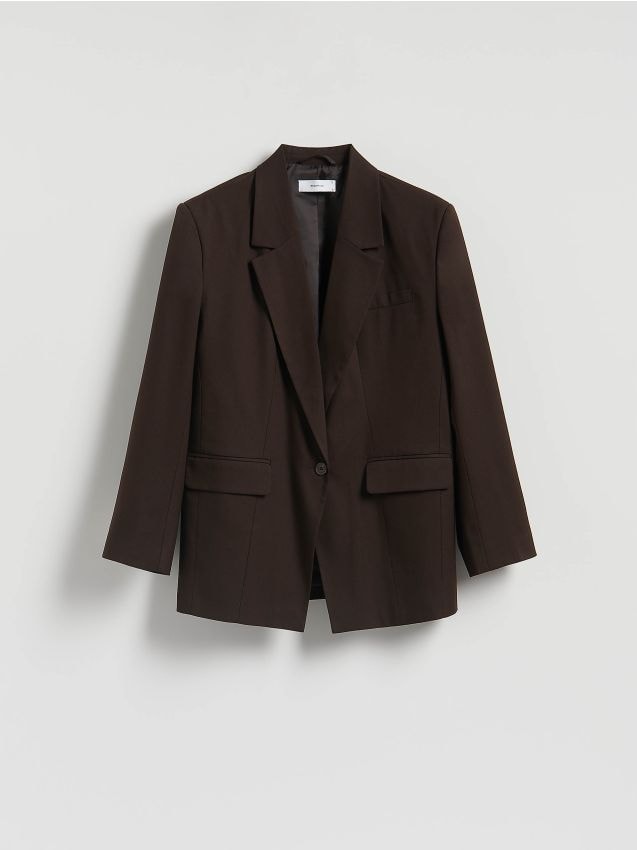 Viscose blend blazer - RESERVED
