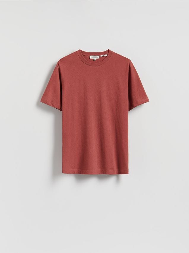 T-shirt i hørblanding i regular fit - RESERVED